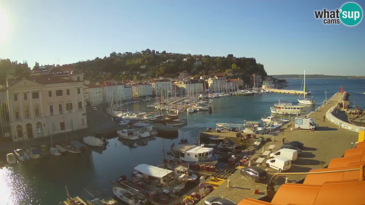 Cámara web en vivo desde Piran “Mandrač” – Increíble vista en vivo desde Villa Piranesi