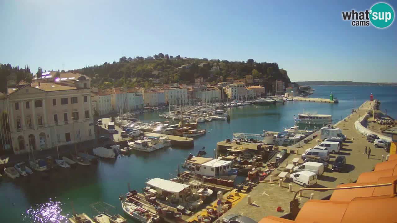 Live webcam da Pirano “Mandrač” – Splendida vista live da Villa Piranesi