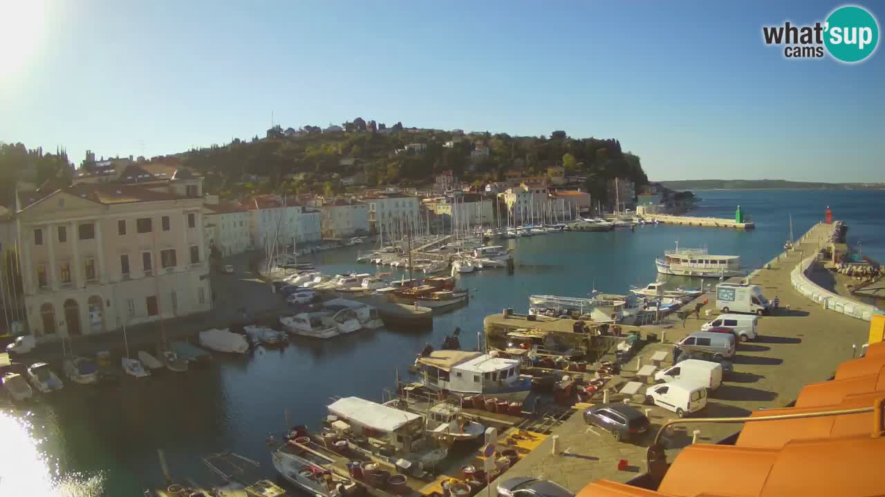 Live webcam from Piran “Mandrač” – Amazing live view from Villa Piranesi