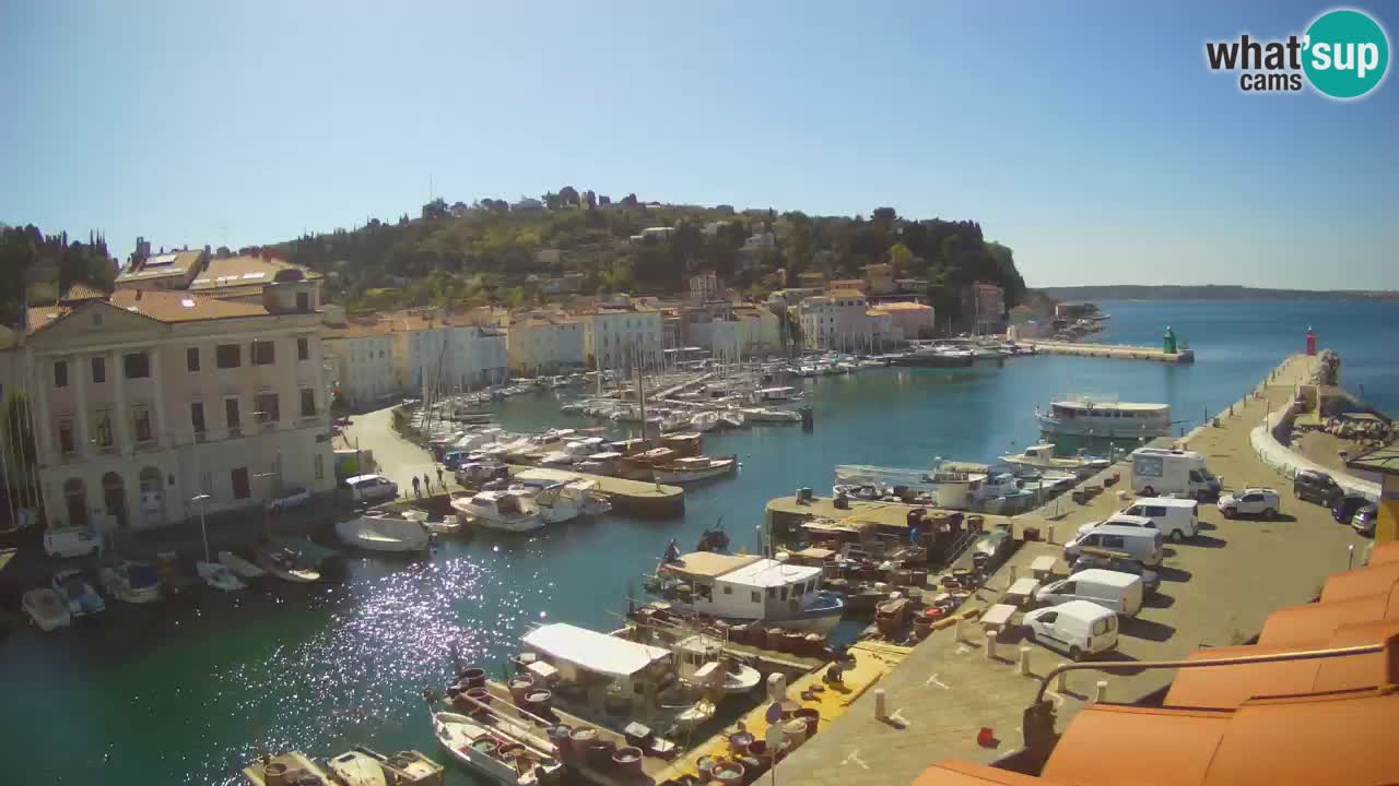 Live webcam from Piran “Mandrač” – Amazing live view from Villa Piranesi