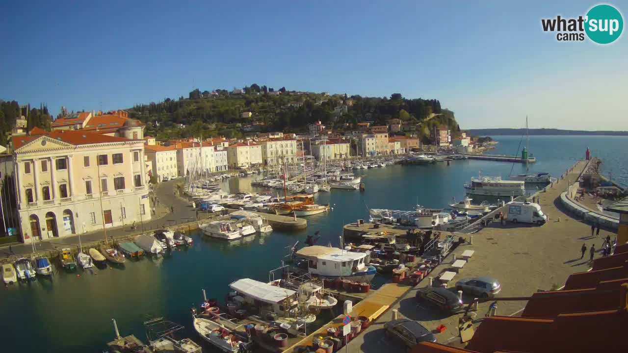 Live webcam from Piran “Mandrač” – Amazing live view from Villa Piranesi