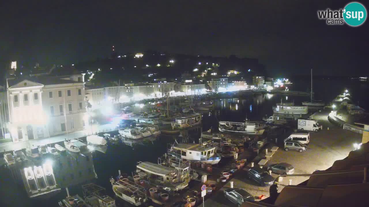 Webcam en direct de Piran “Mandrač” – Incroyable vue en direct de la Villa Piranesi