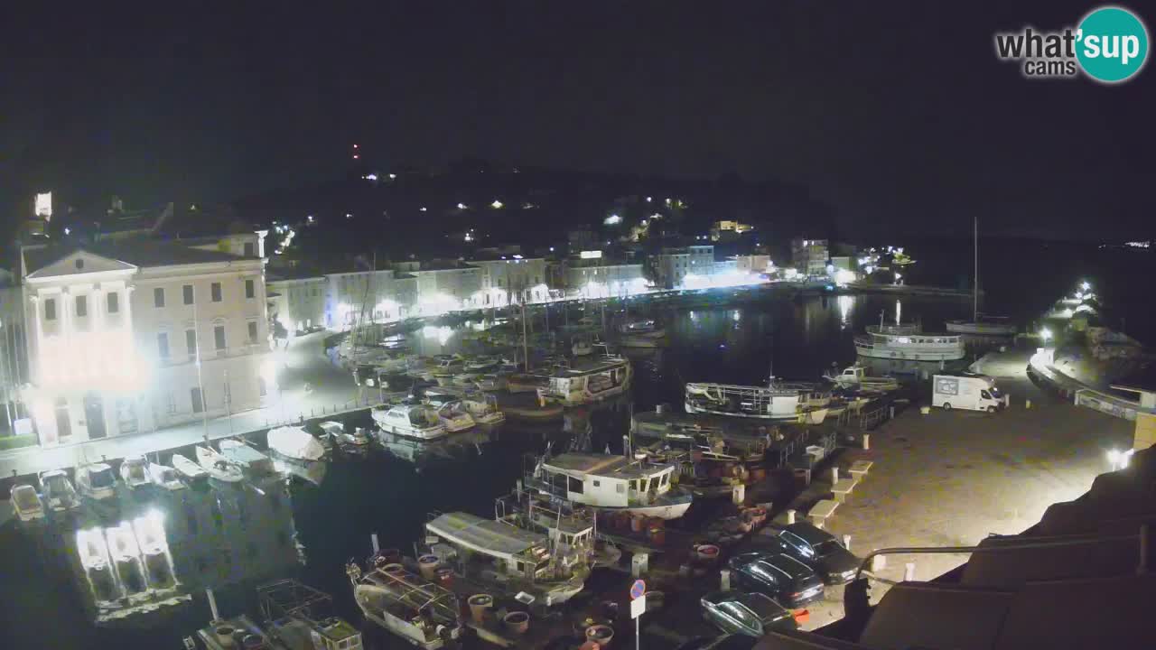 Webcam en direct de Piran “Mandrač” – Incroyable vue en direct de la Villa Piranesi