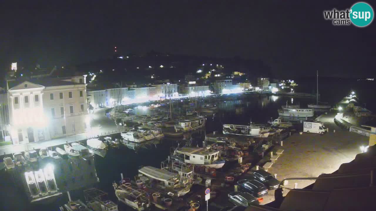 Live webcam da Pirano “Mandrač” – Splendida vista live da Villa Piranesi