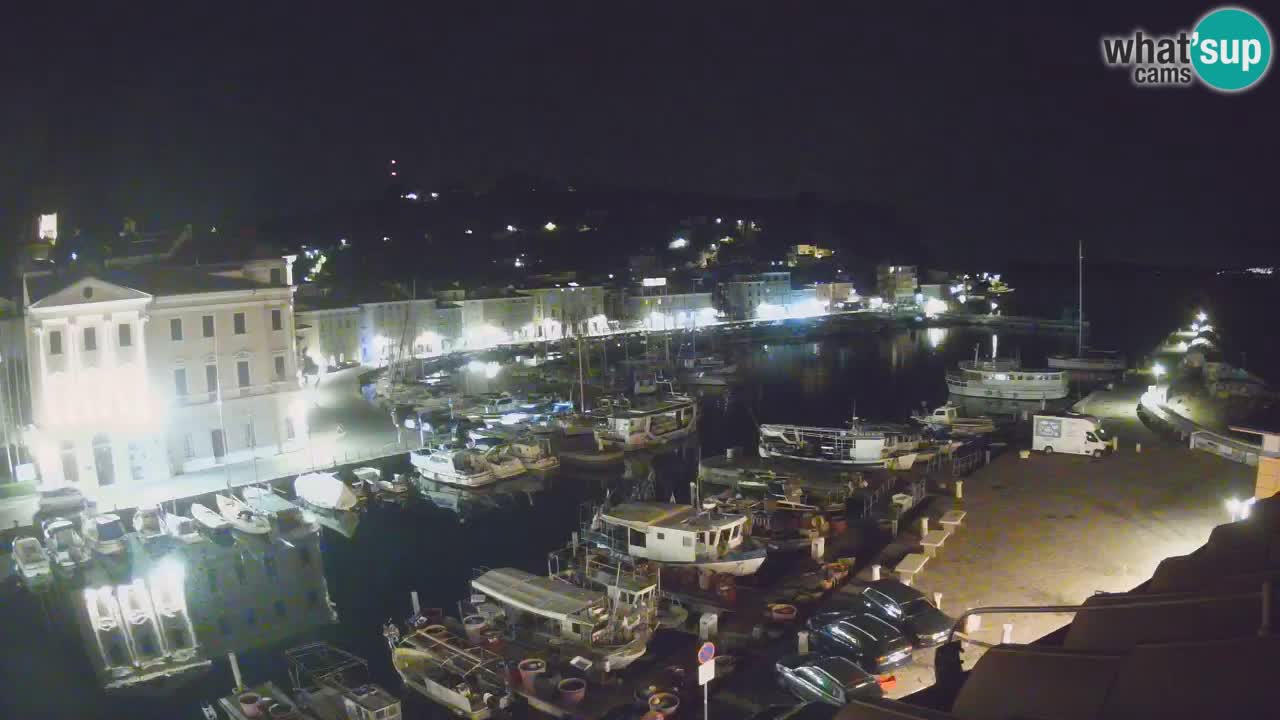 Webcam en direct de Piran “Mandrač” – Incroyable vue en direct de la Villa Piranesi
