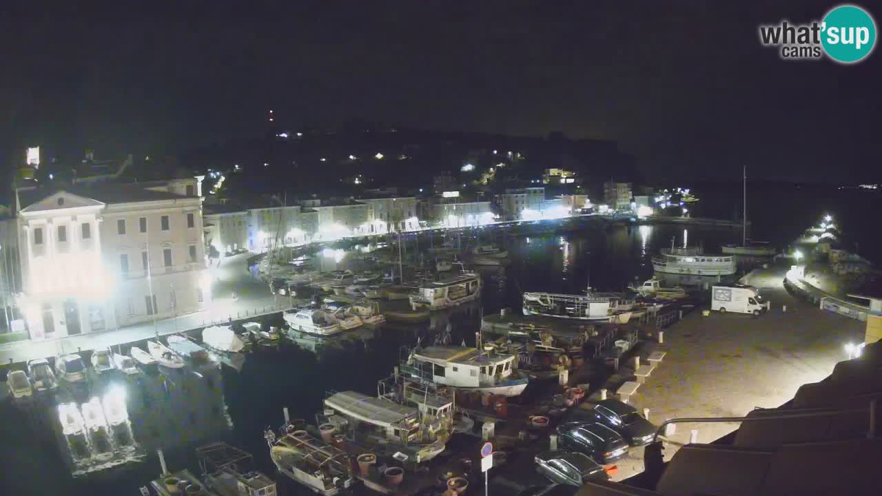 Webcam en direct de Piran “Mandrač” – Incroyable vue en direct de la Villa Piranesi