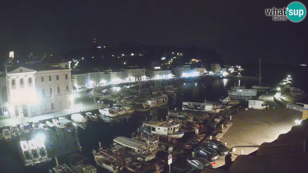 Webcam en direct de Piran “Mandrač” – Incroyable vue en direct de la Villa Piranesi