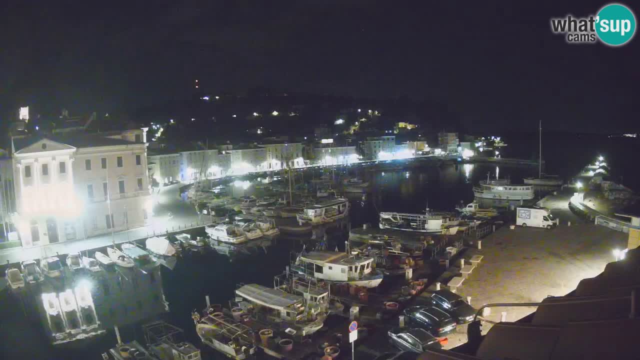 Webcam en direct de Piran “Mandrač” – Incroyable vue en direct de la Villa Piranesi