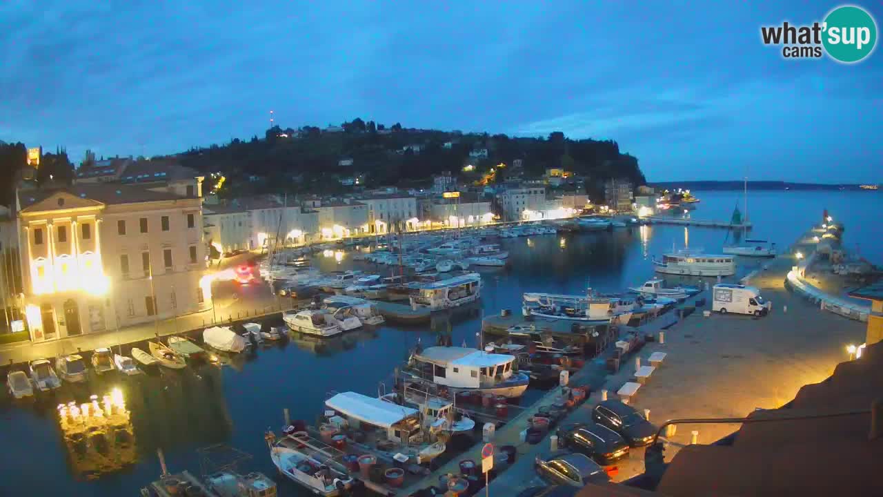 Live-Webcam aus Piran “Mandrač” – Erstaunliche Live-Ansicht von Villa Piranesi