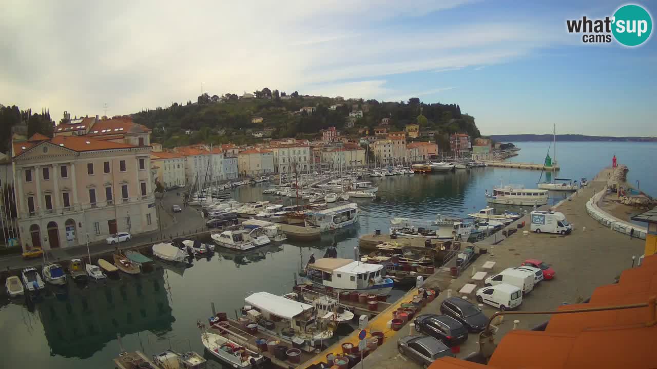 Live webcam da Pirano “Mandrač” – Splendida vista live da Villa Piranesi