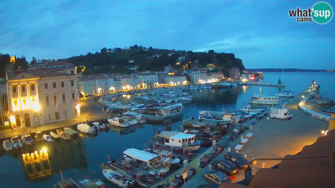 Live-Webcam aus Piran “Mandrač” – Erstaunliche Live-Ansicht von Villa Piranesi