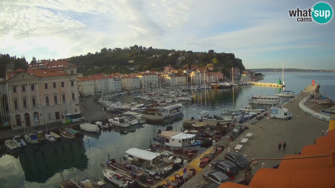 Live webcam from Piran “Mandrač” – Amazing live view from Villa Piranesi