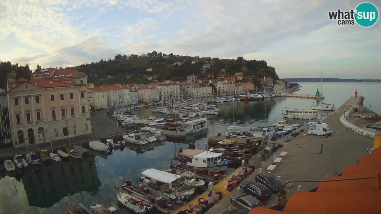Live-Webcam aus Piran “Mandrač” – Erstaunliche Live-Ansicht von Villa Piranesi