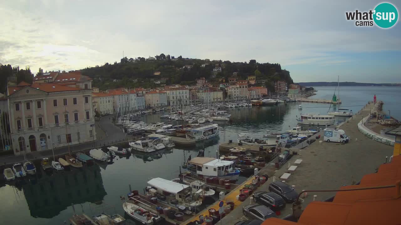 Live-Webcam aus Piran “Mandrač” – Erstaunliche Live-Ansicht von Villa Piranesi