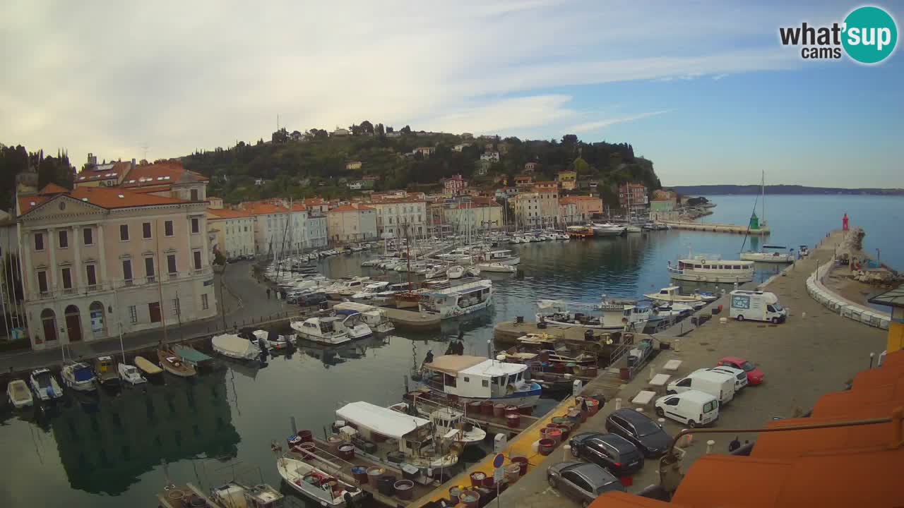 Live webcam da Pirano “Mandrač” – Splendida vista live da Villa Piranesi
