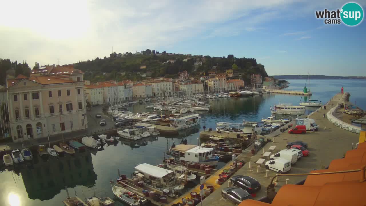 Live webcam from Piran “Mandrač” – Amazing live view from Villa Piranesi