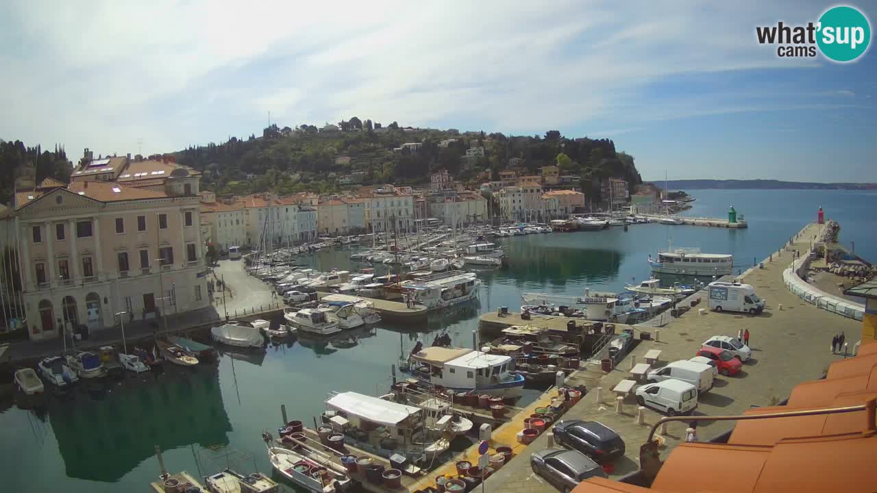 Live-Webcam aus Piran “Mandrač” – Erstaunliche Live-Ansicht von Villa Piranesi
