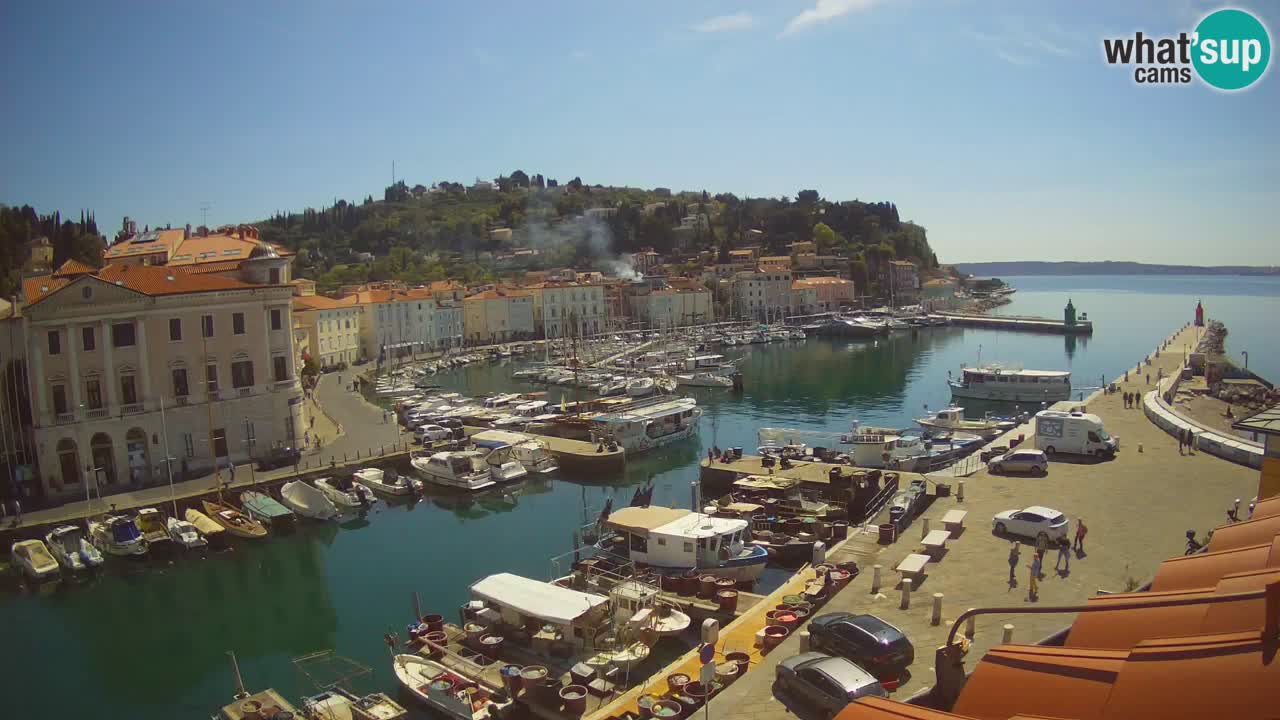 Cámara web en vivo desde Piran “Mandrač” – Increíble vista en vivo desde Villa Piranesi