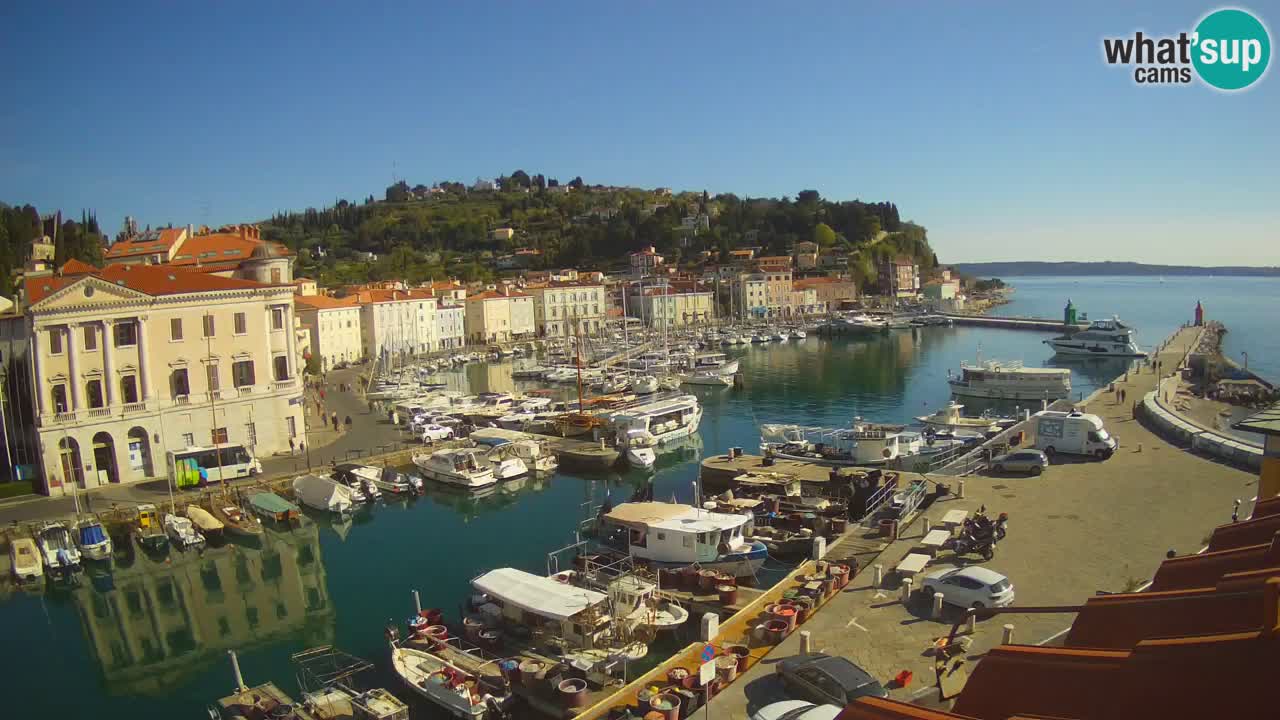 Live webcam from Piran “Mandrač” – Amazing live view from Villa Piranesi