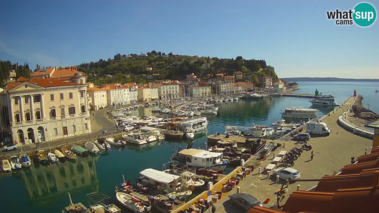 Cámara web en vivo desde Piran “Mandrač” – Increíble vista en vivo desde Villa Piranesi