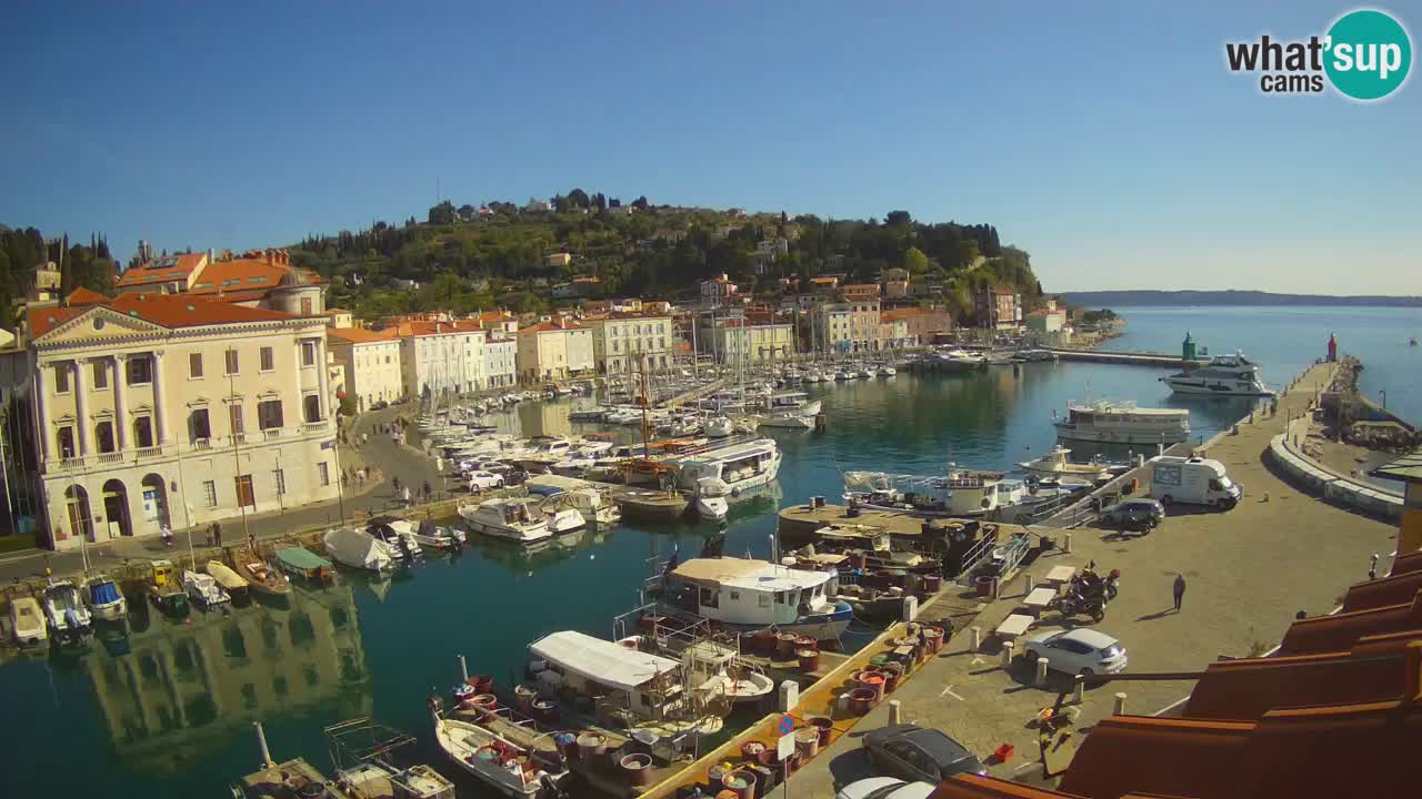 Live-Webcam aus Piran “Mandrač” – Erstaunliche Live-Ansicht von Villa Piranesi