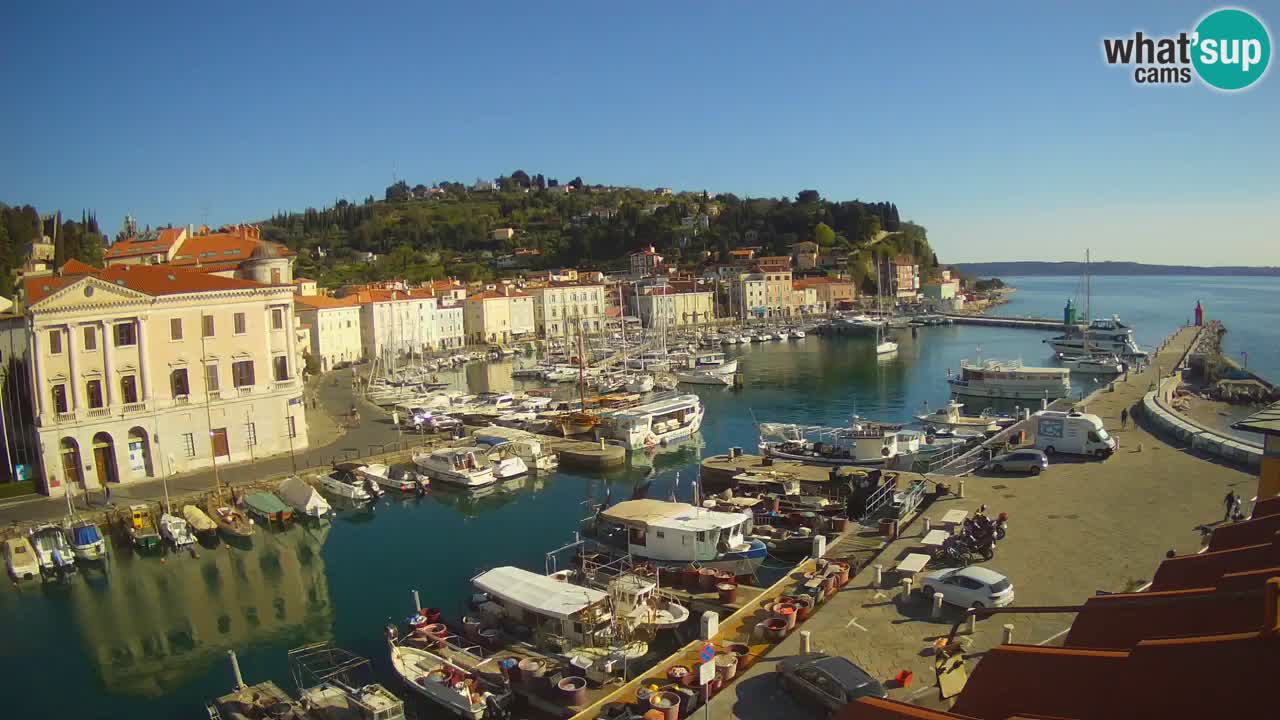 Live-Webcam aus Piran “Mandrač” – Erstaunliche Live-Ansicht von Villa Piranesi