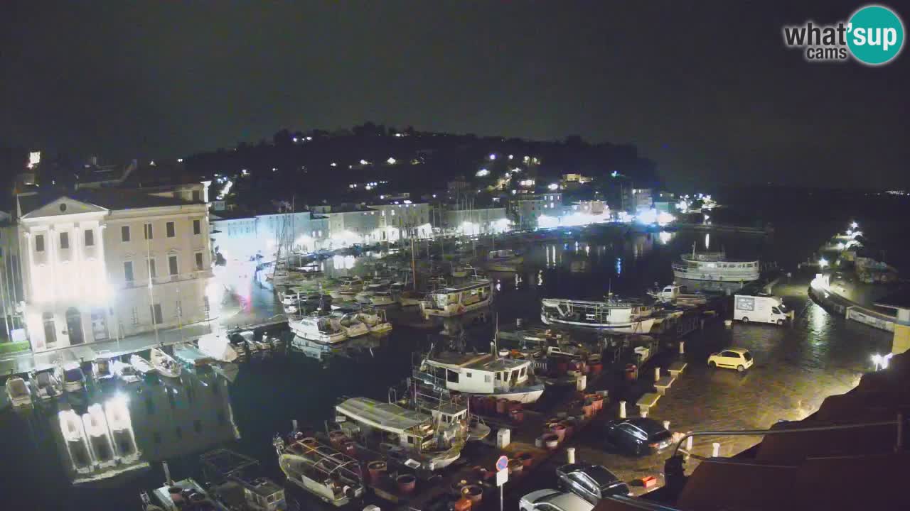 Webcam en direct de Piran “Mandrač” – Incroyable vue en direct de la Villa Piranesi