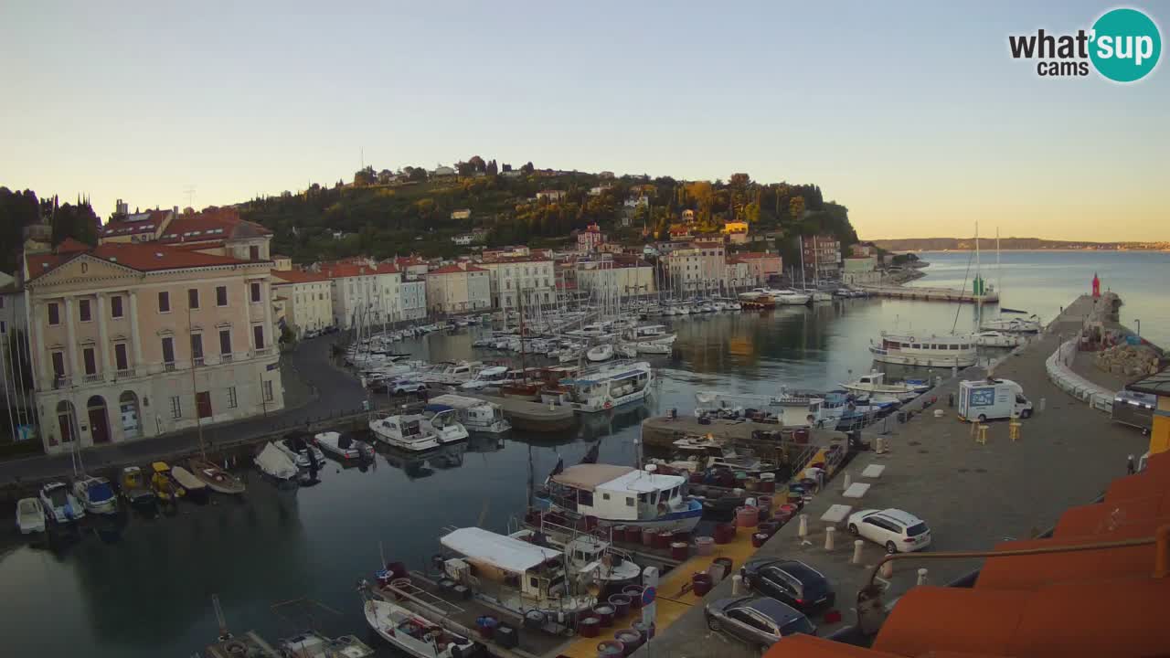 Live webcam da Pirano “Mandrač” – Splendida vista live da Villa Piranesi