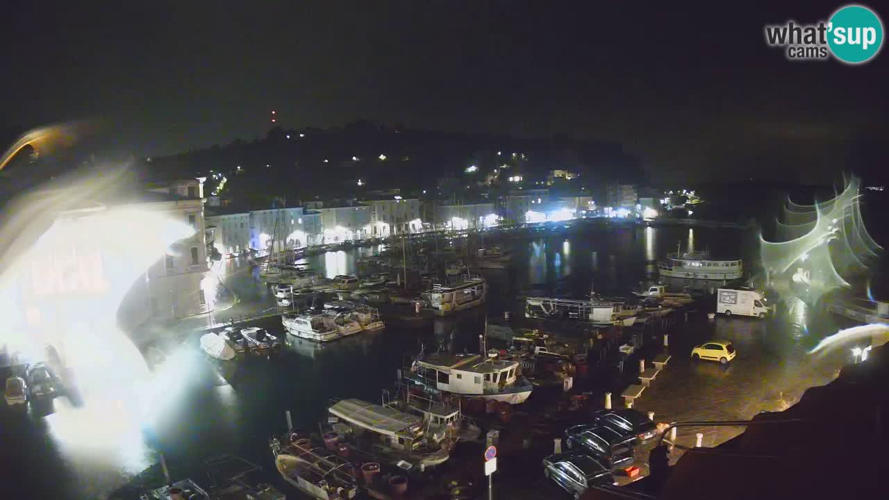 Webcam en direct de Piran “Mandrač” – Incroyable vue en direct de la Villa Piranesi