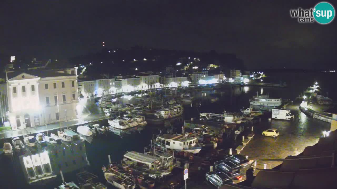 Webcam en direct de Piran “Mandrač” – Incroyable vue en direct de la Villa Piranesi