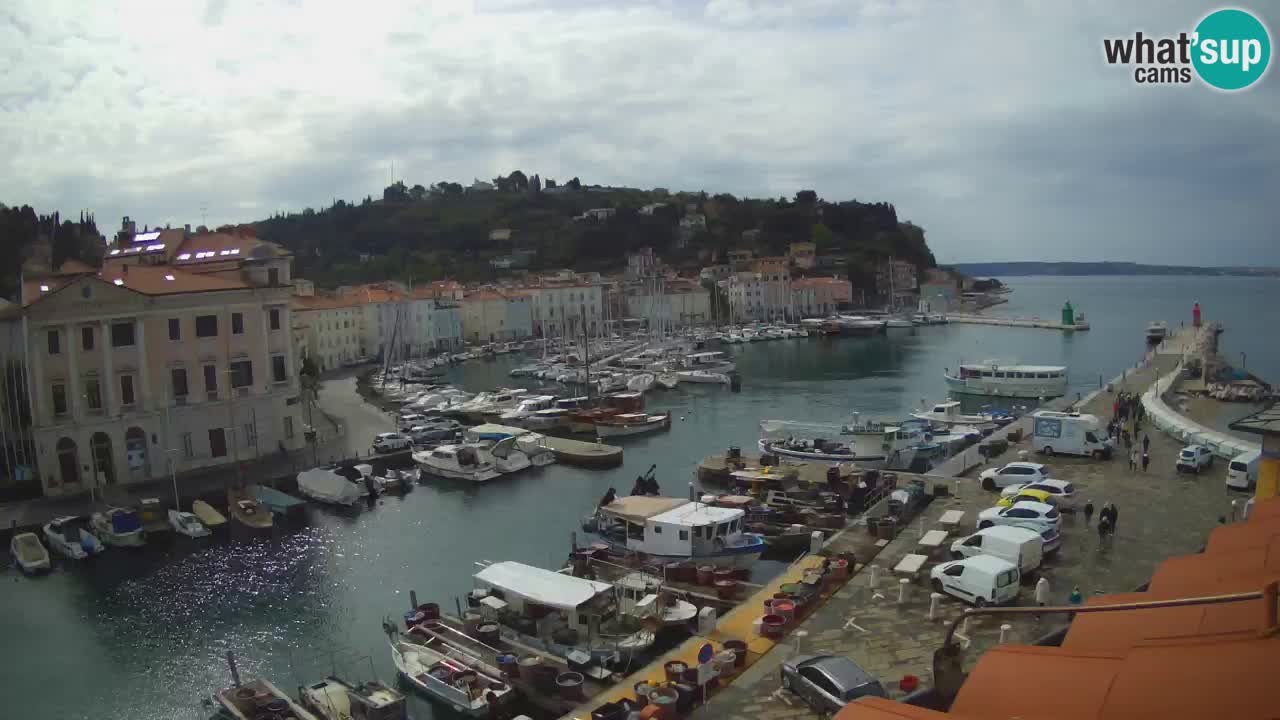 Live webcam da Pirano “Mandrač” – Splendida vista live da Villa Piranesi