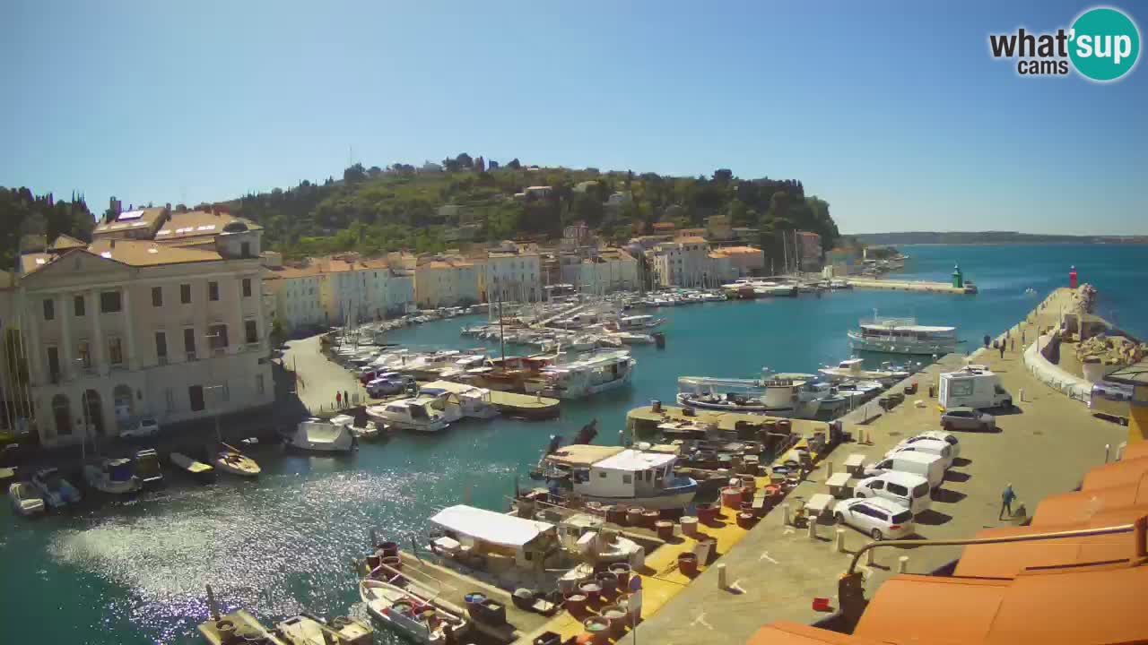 Live-Webcam aus Piran “Mandrač” – Erstaunliche Live-Ansicht von Villa Piranesi