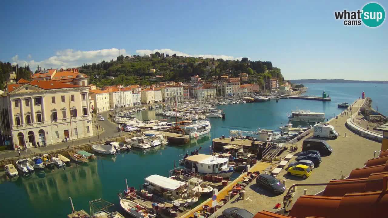 Live webcam from Piran “Mandrač” – Amazing live view from Villa Piranesi