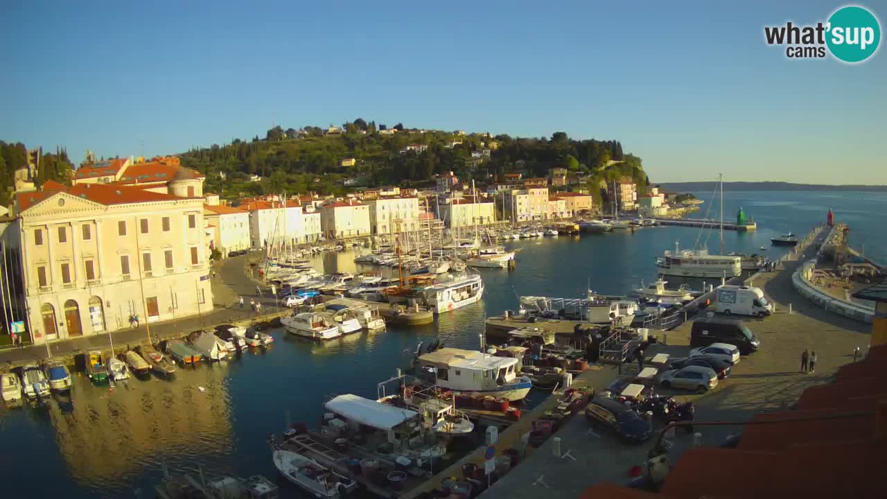 Live webcam from Piran “Mandrač” – Amazing live view from Villa Piranesi