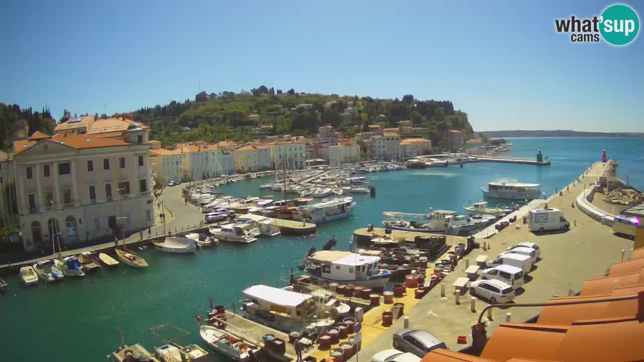 Live webcam da Pirano “Mandrač” – Splendida vista live da Villa Piranesi