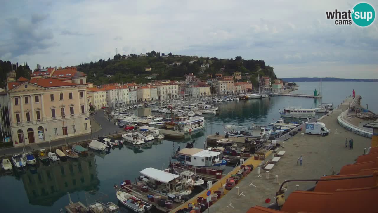 Live-Webcam aus Piran “Mandrač” – Erstaunliche Live-Ansicht von Villa Piranesi