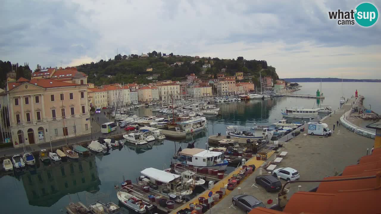 Live-Webcam aus Piran “Mandrač” – Erstaunliche Live-Ansicht von Villa Piranesi