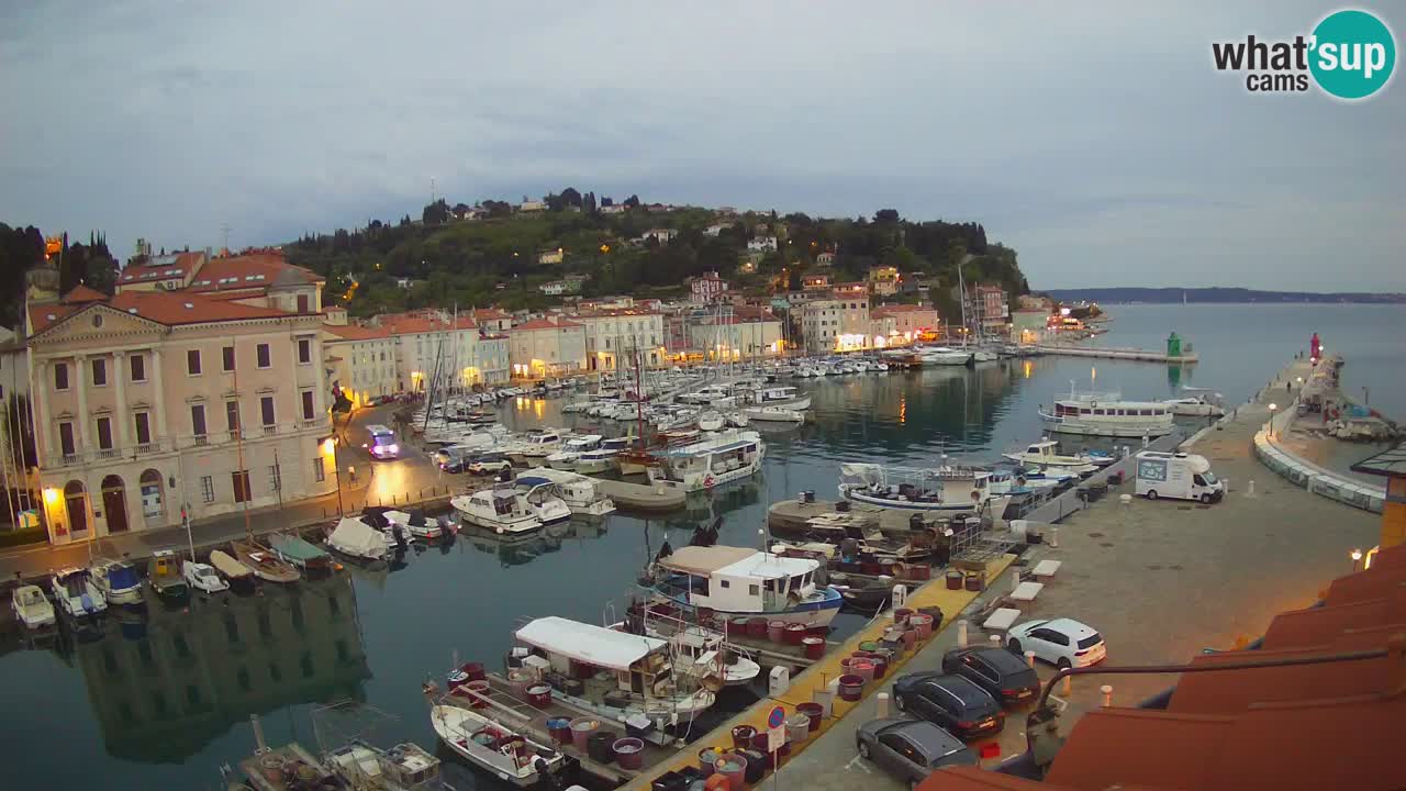 Live-Webcam aus Piran “Mandrač” – Erstaunliche Live-Ansicht von Villa Piranesi