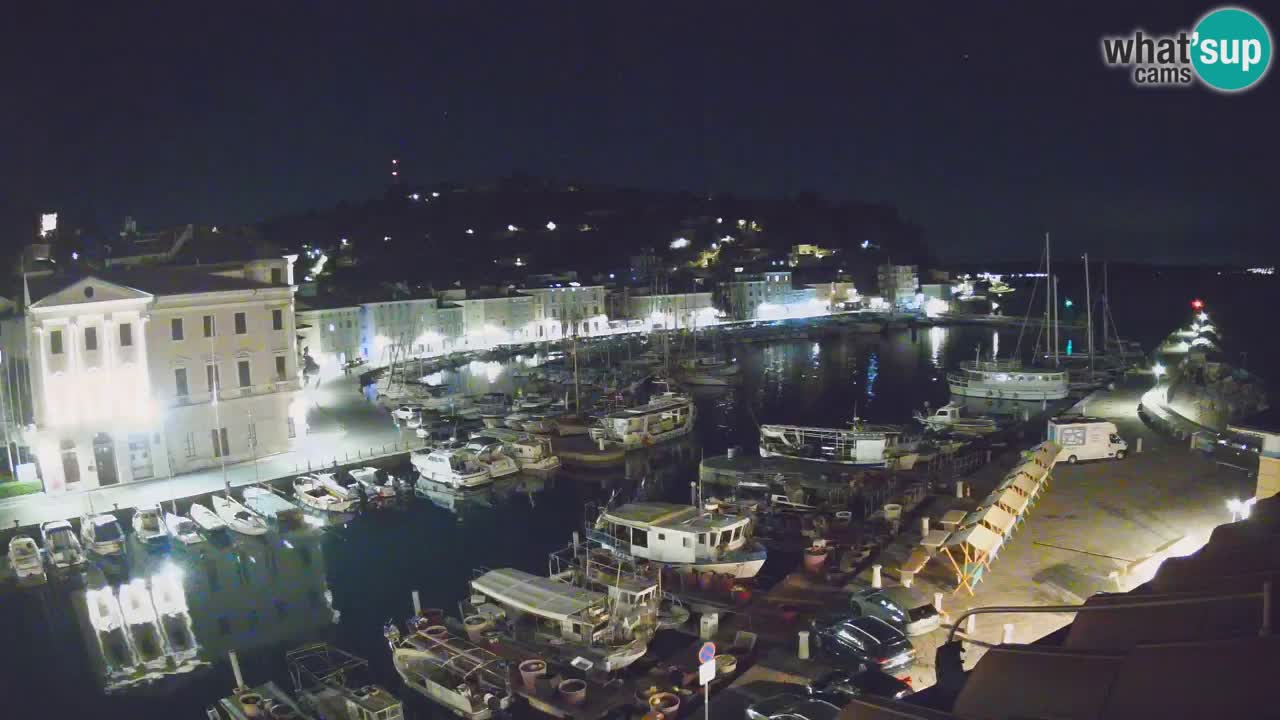 Live webcam da Pirano “Mandrač” – Splendida vista live da Villa Piranesi