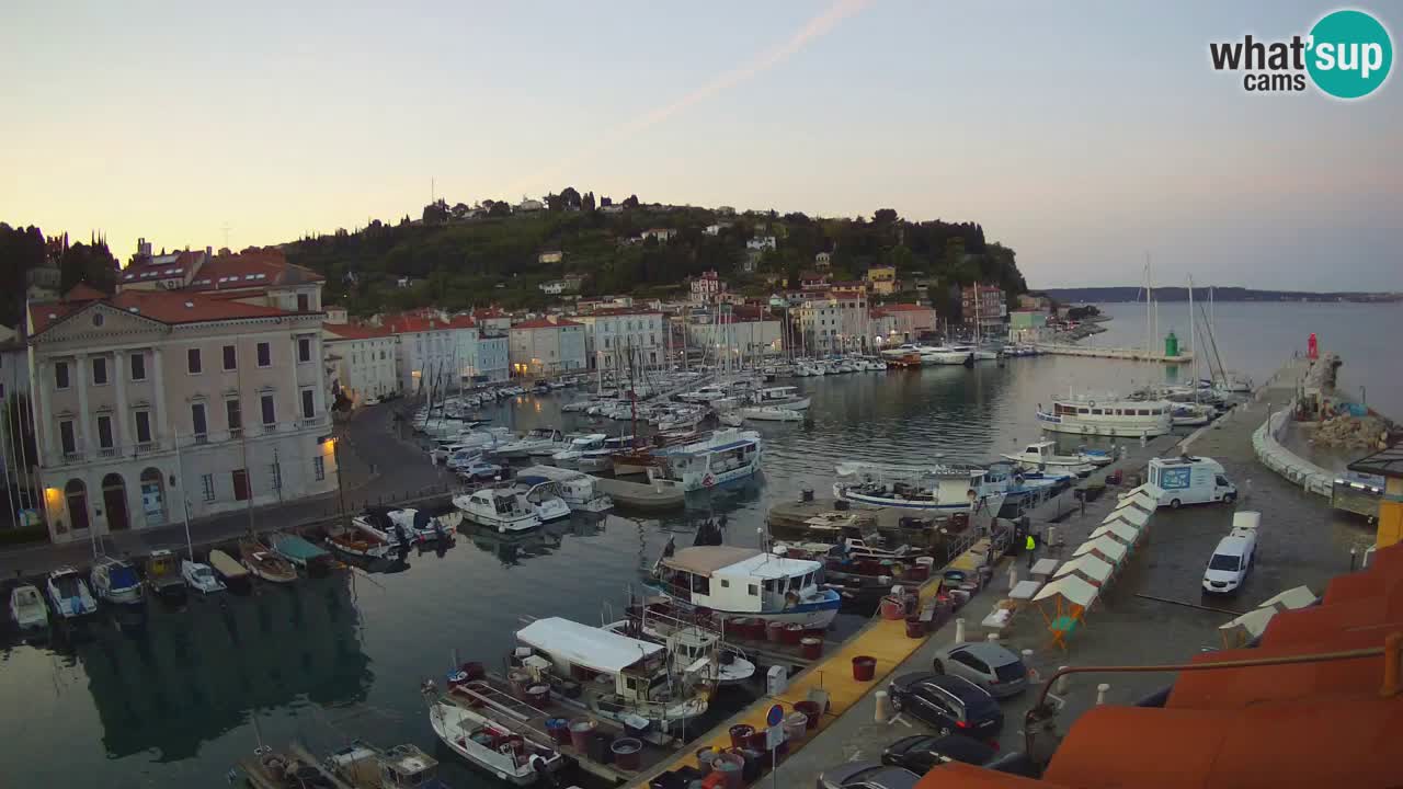 Live webcam da Pirano “Mandrač” – Splendida vista live da Villa Piranesi