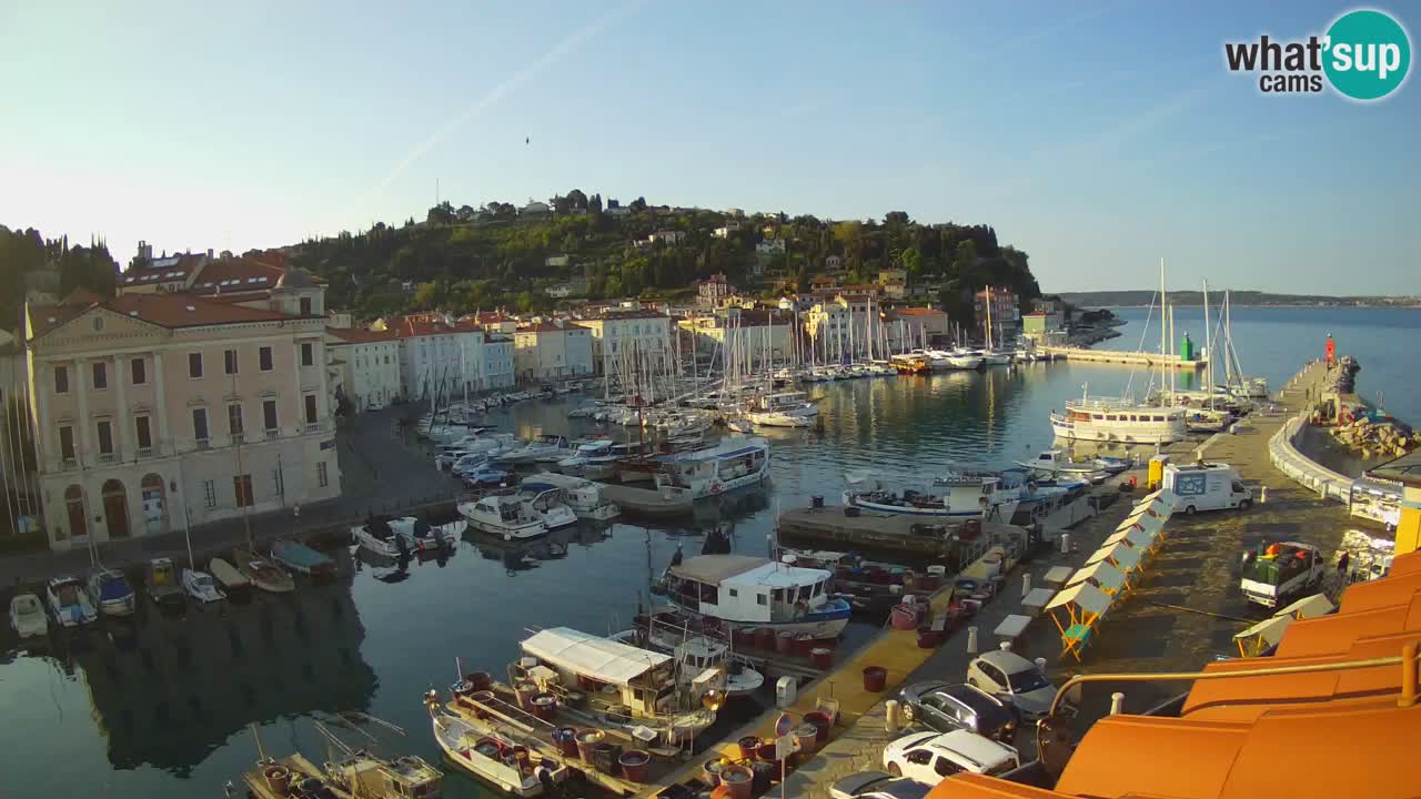 Live-Webcam aus Piran “Mandrač” – Erstaunliche Live-Ansicht von Villa Piranesi