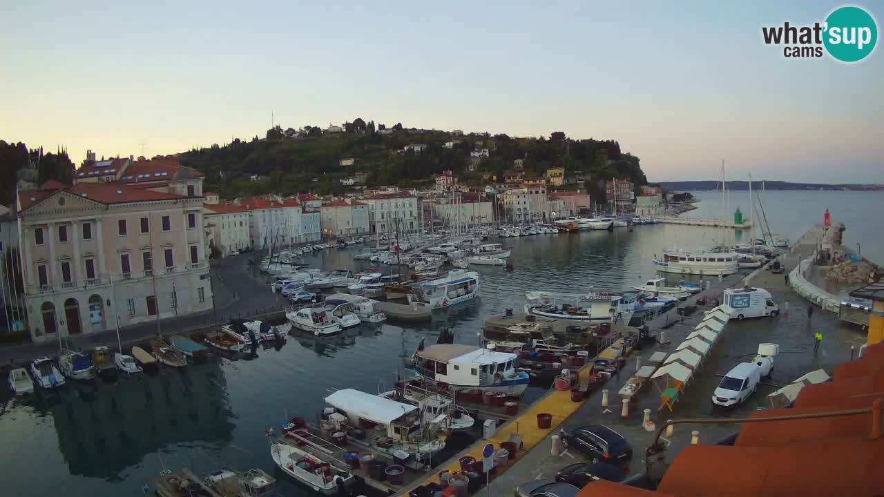Live webcam da Pirano “Mandrač” – Splendida vista live da Villa Piranesi