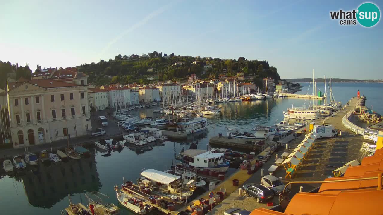 Live-Webcam aus Piran “Mandrač” – Erstaunliche Live-Ansicht von Villa Piranesi