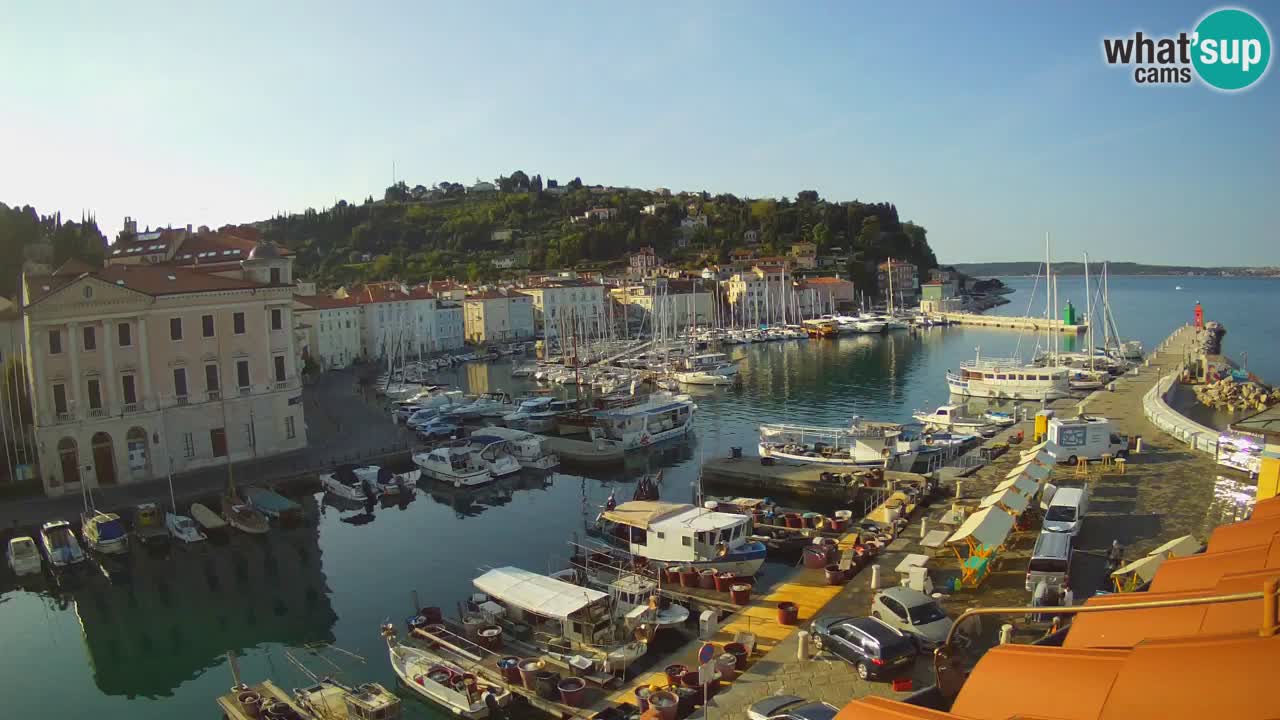 Live-Webcam aus Piran “Mandrač” – Erstaunliche Live-Ansicht von Villa Piranesi