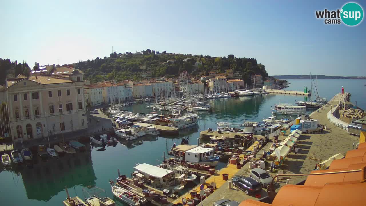 Live-Webcam aus Piran “Mandrač” – Erstaunliche Live-Ansicht von Villa Piranesi