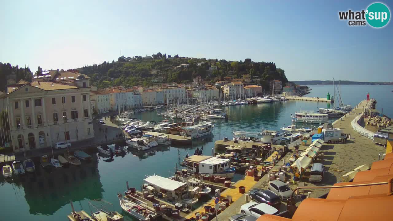 Live-Webcam aus Piran “Mandrač” – Erstaunliche Live-Ansicht von Villa Piranesi