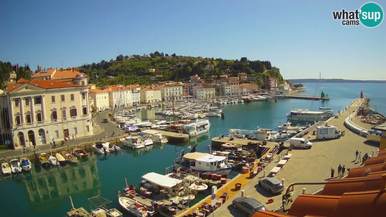 Live webcam from Piran “Mandrač” – Amazing live view from Villa Piranesi