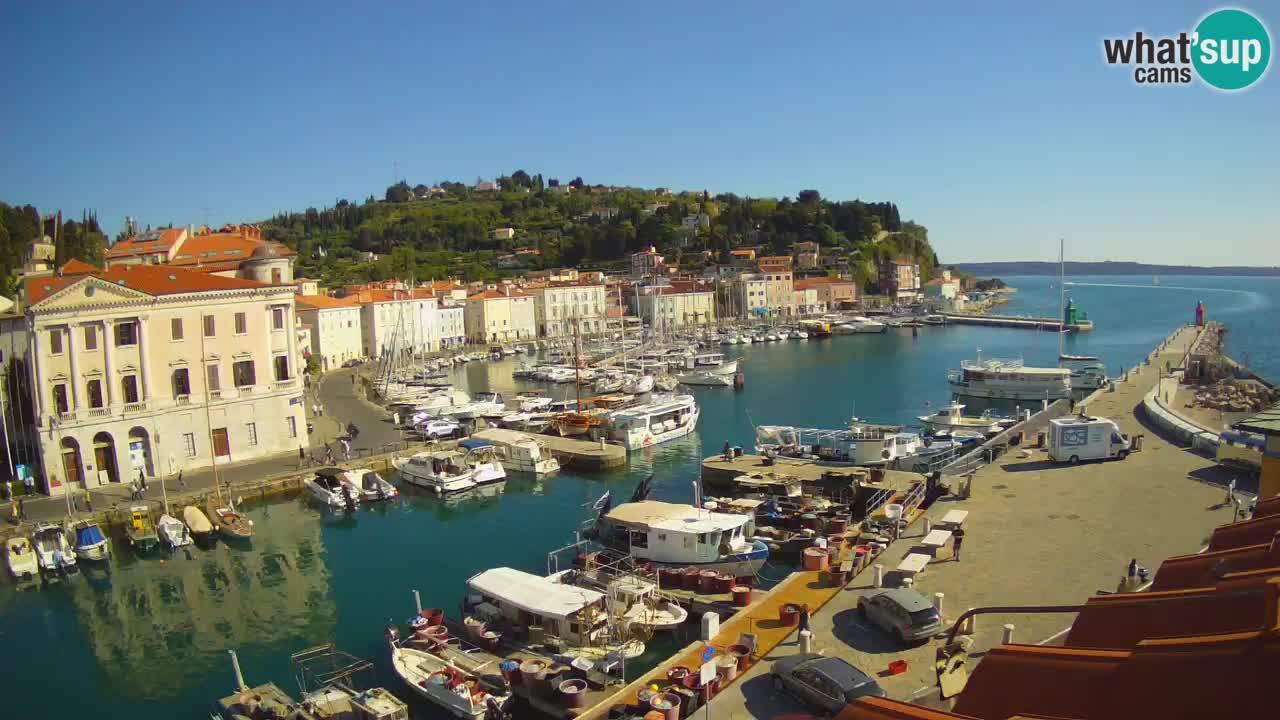 Live webcam from Piran “Mandrač” – Amazing live view from Villa Piranesi