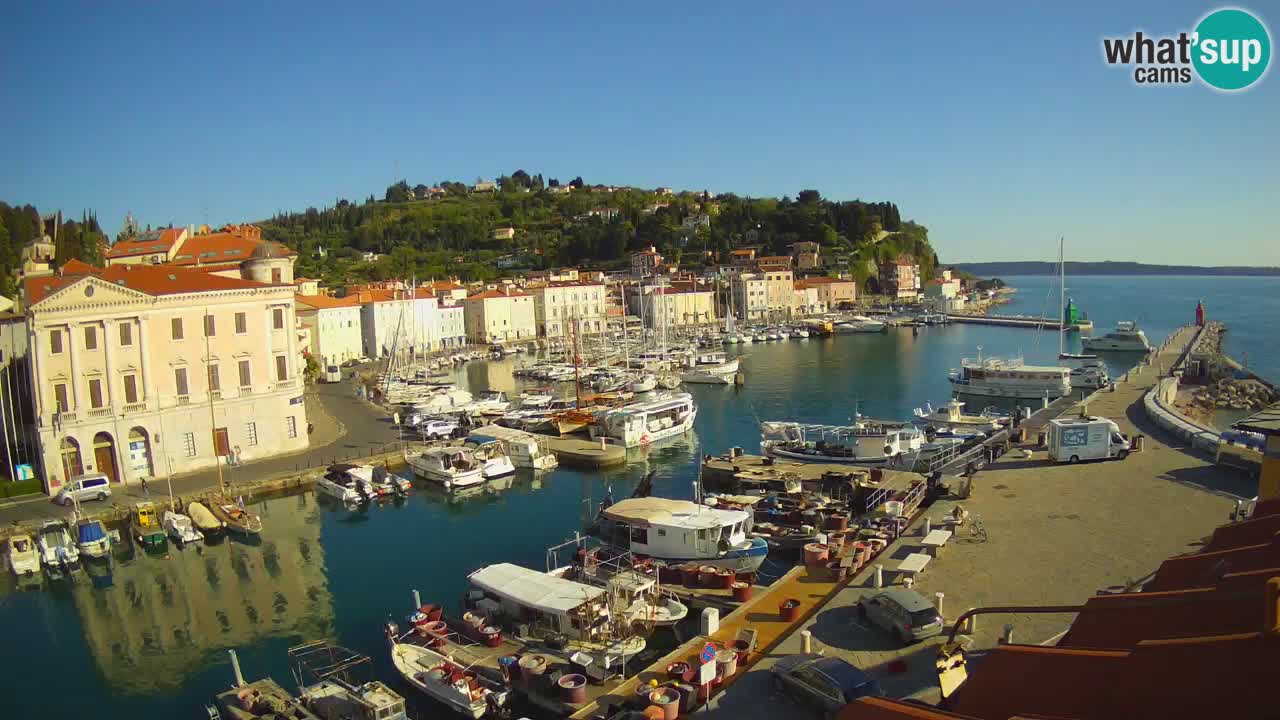 Live webcam from Piran “Mandrač” – Amazing live view from Villa Piranesi