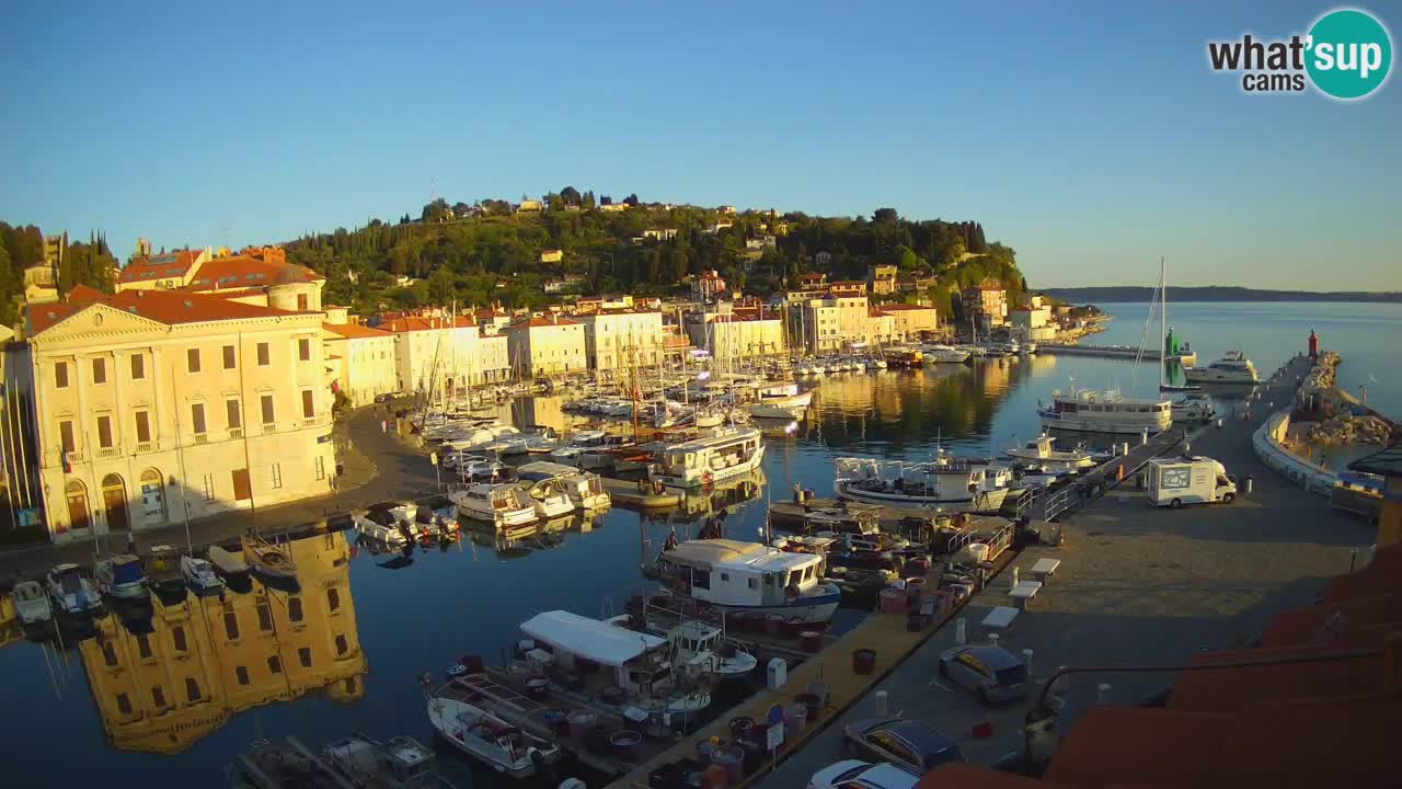 Live webcam from Piran “Mandrač” – Amazing live view from Villa Piranesi